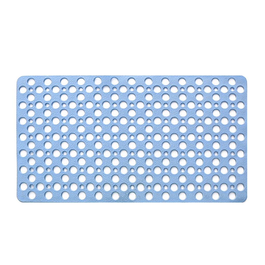 Non-slip Bathroom Shower Mat Suction Cup Bathtub Mat Kitchen Mat Blue