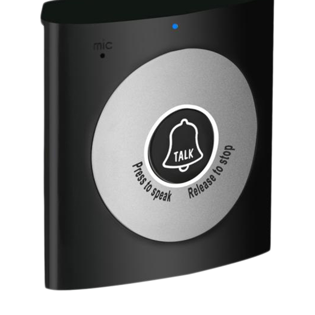 Wireless Intercom Doorbells Two-Way Talk Doorbell Interphone Black A