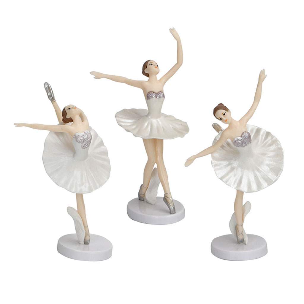 3x European Style Dancing Ballet Girls Figures Home Tabletop Decoration Gift