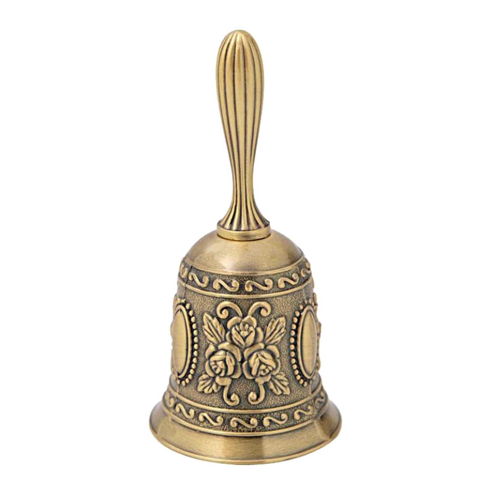 Hand Service Call Bell Desk Counter Reception Restaurant Bar Antique Golden