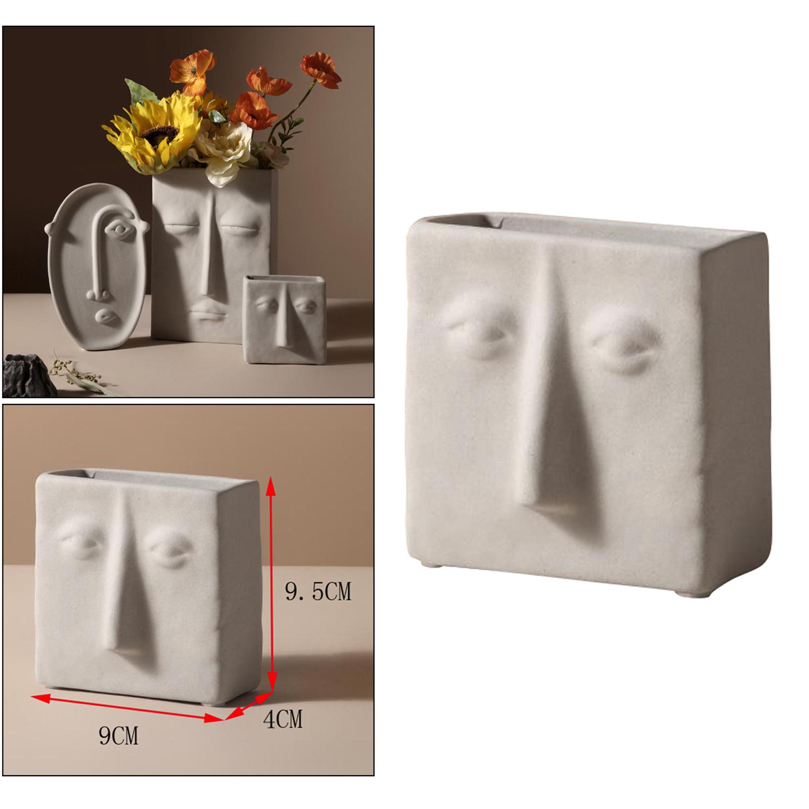 Ceramic Vase Stem Bunch Flower Holder Mini Vase Bud Flower Vase 9x9.5x4cm