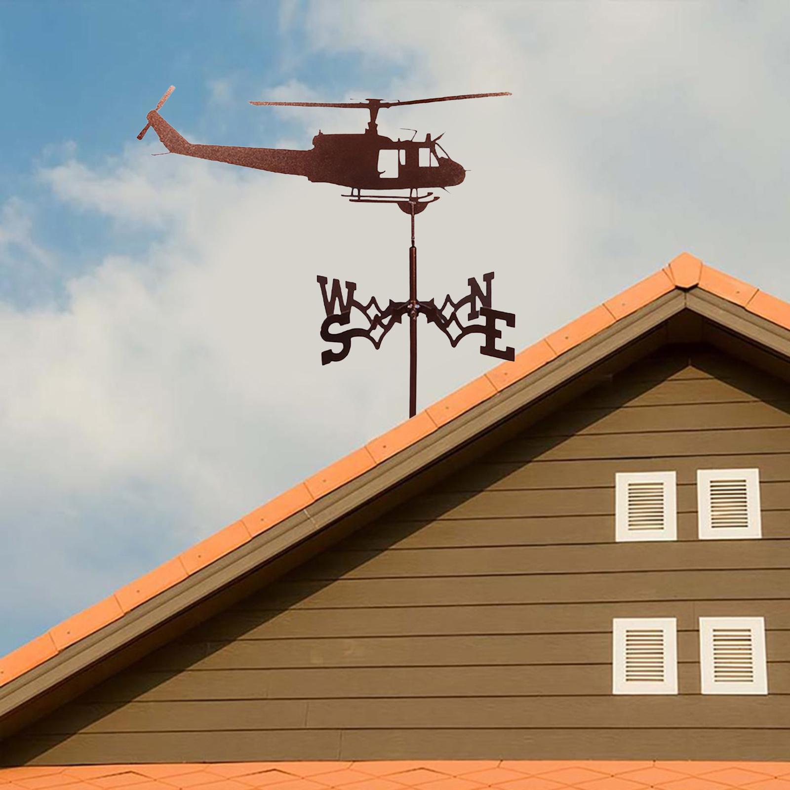 Weather Vane Wind Direction Indicators Home Roof Garden Farm Helicopter