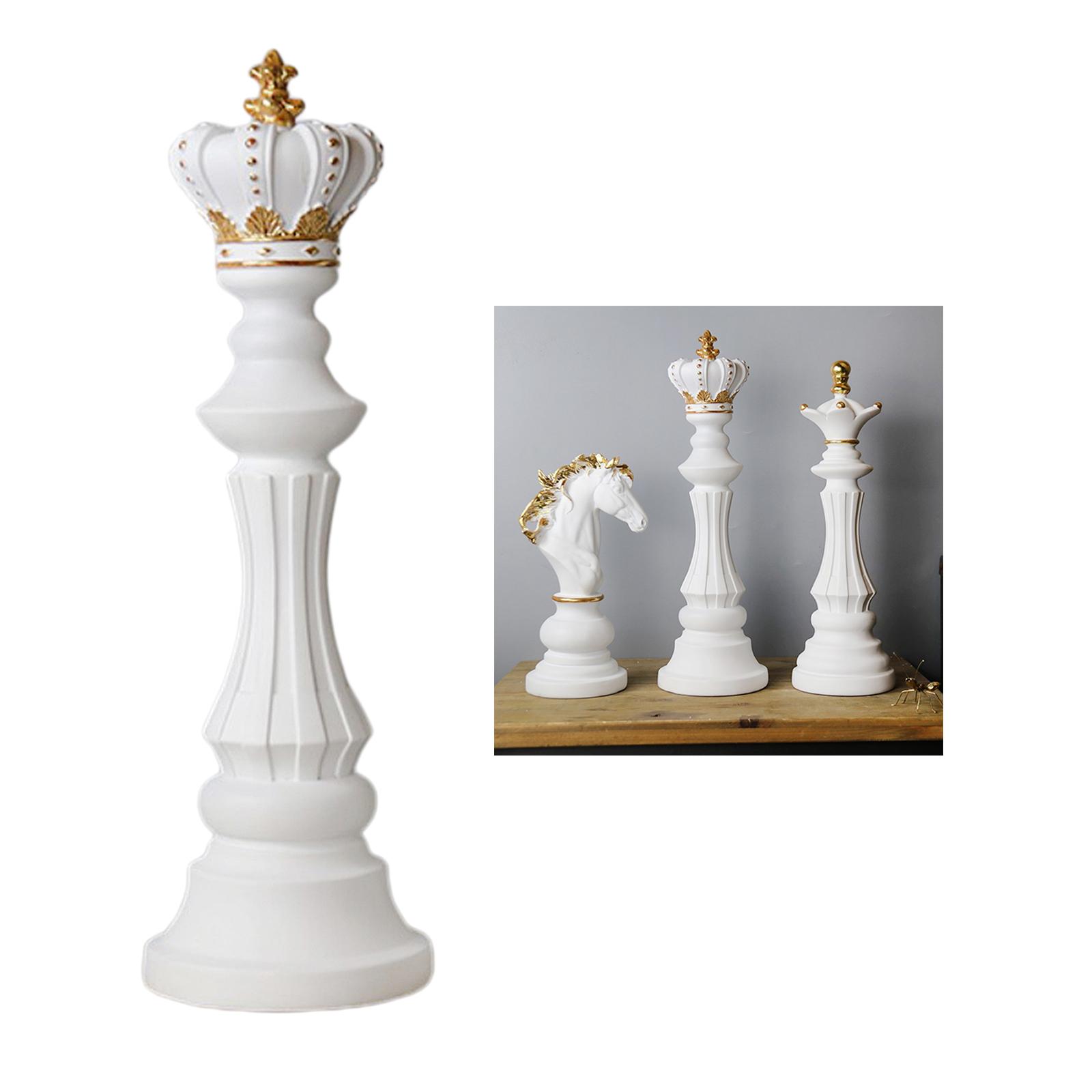 Chess Statues Livingroom Chessman Figurine Desktop Ornament King