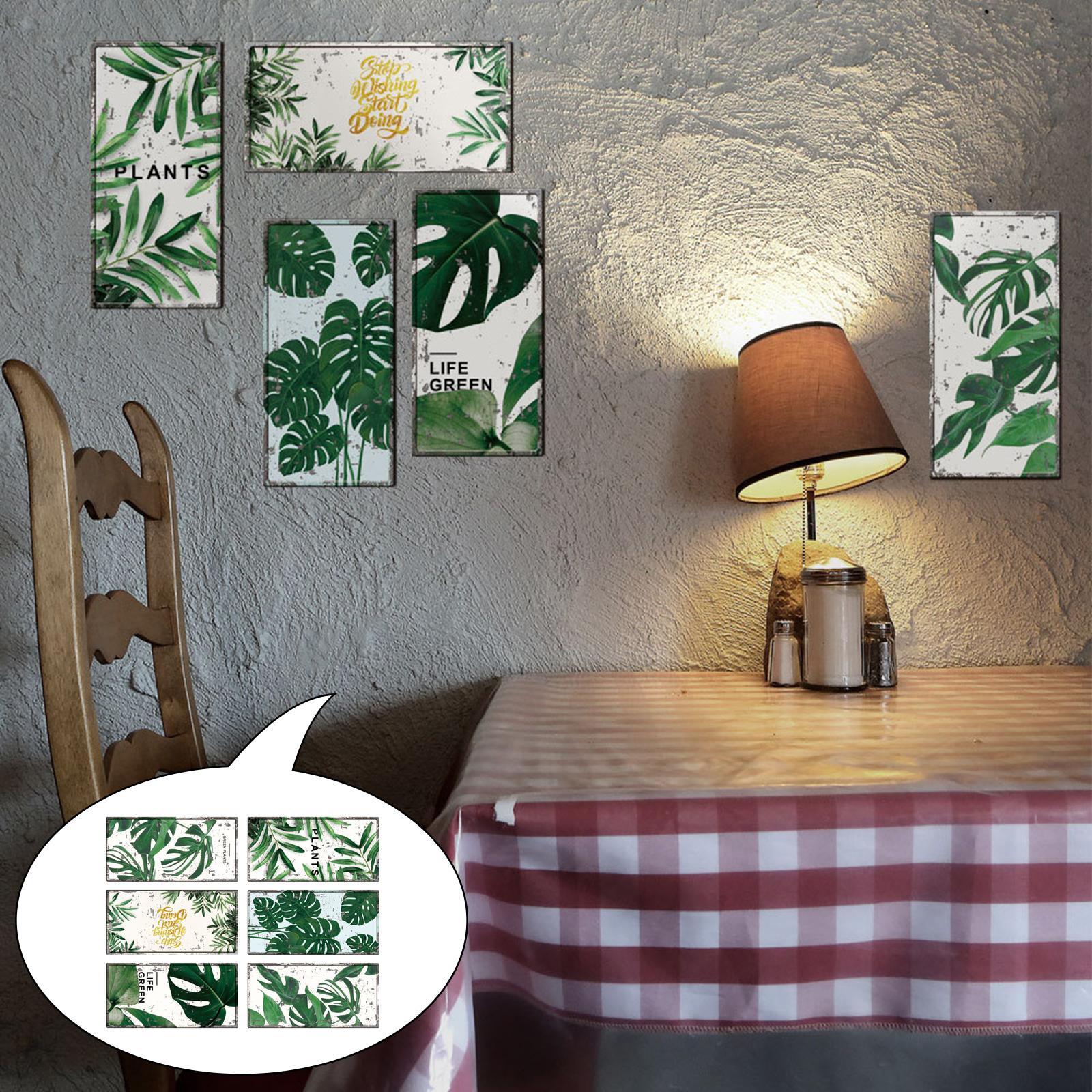 Palm Leaf Wall Stickers Decal DIY Bedroom Nursery Shop Background Art Murals