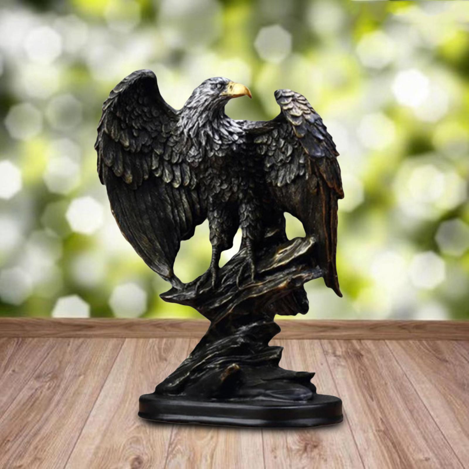 Eagle Sculpture Animal Ornament Figurine Statue Photo Props Bedroom Desktop