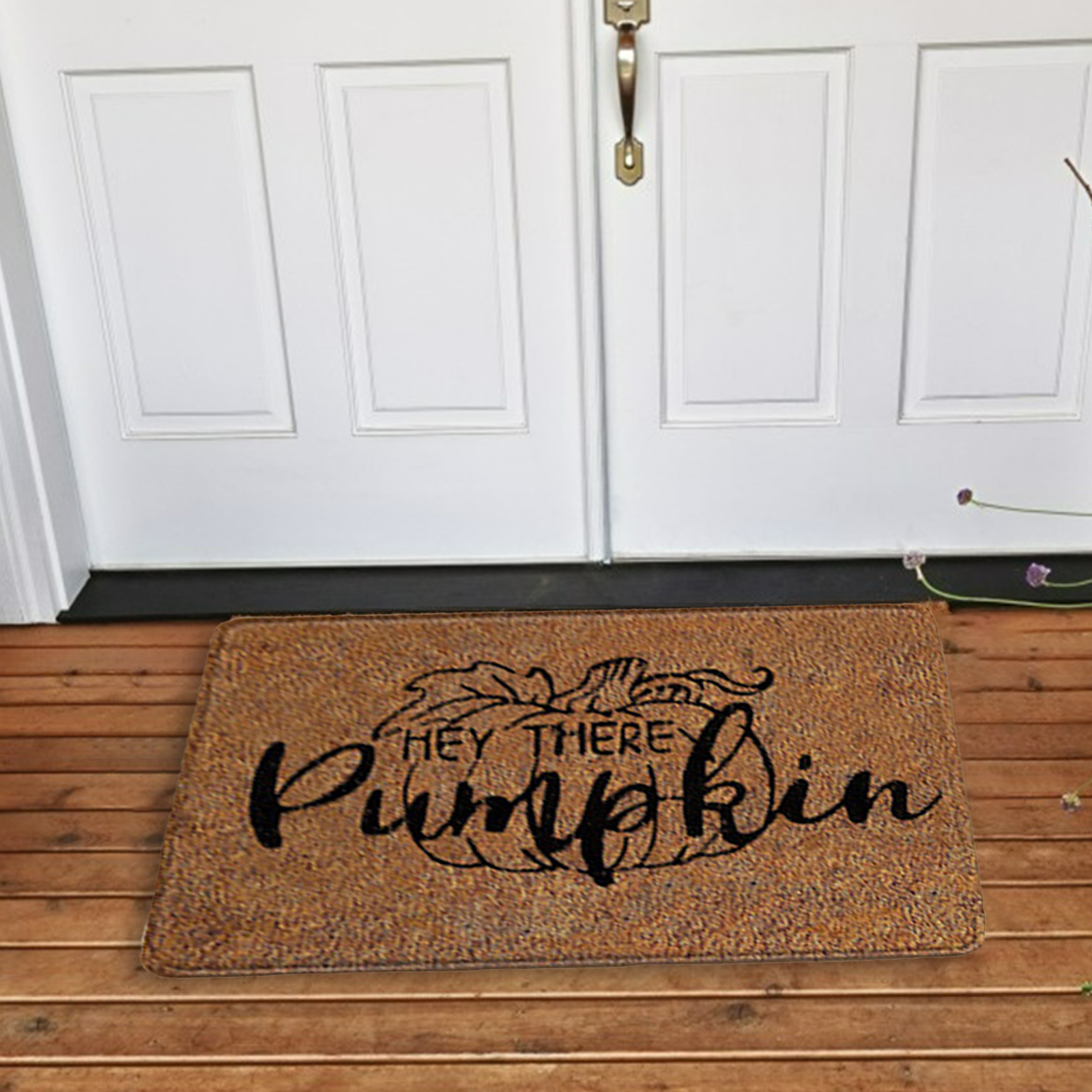 Printed Halloween Doormat Pumpkin Non-Slip Area Area Rug Office Bathroom style 21