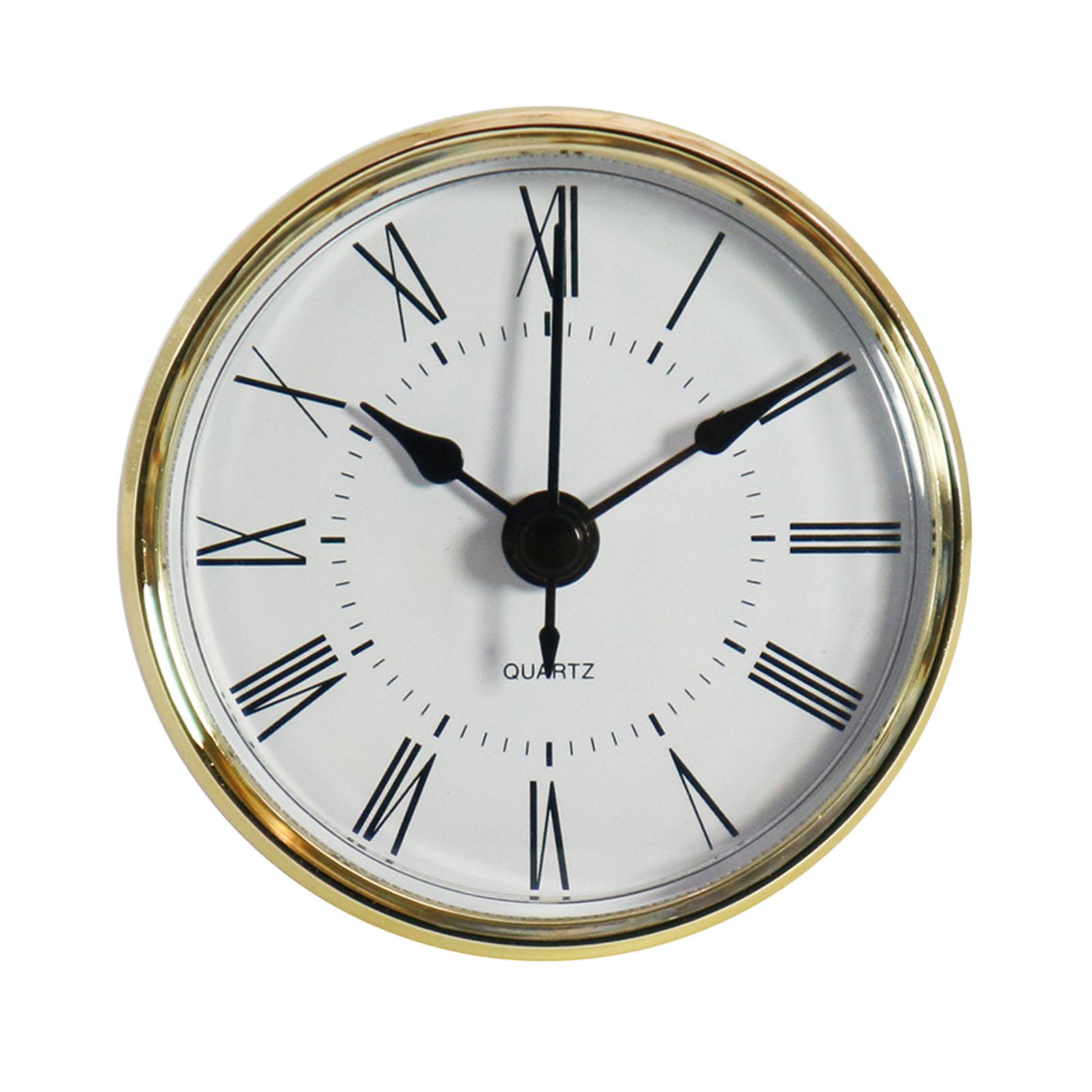 70mm Insert Clock Movement Quartz Battery Fit Up Bedroom Roman Numerals