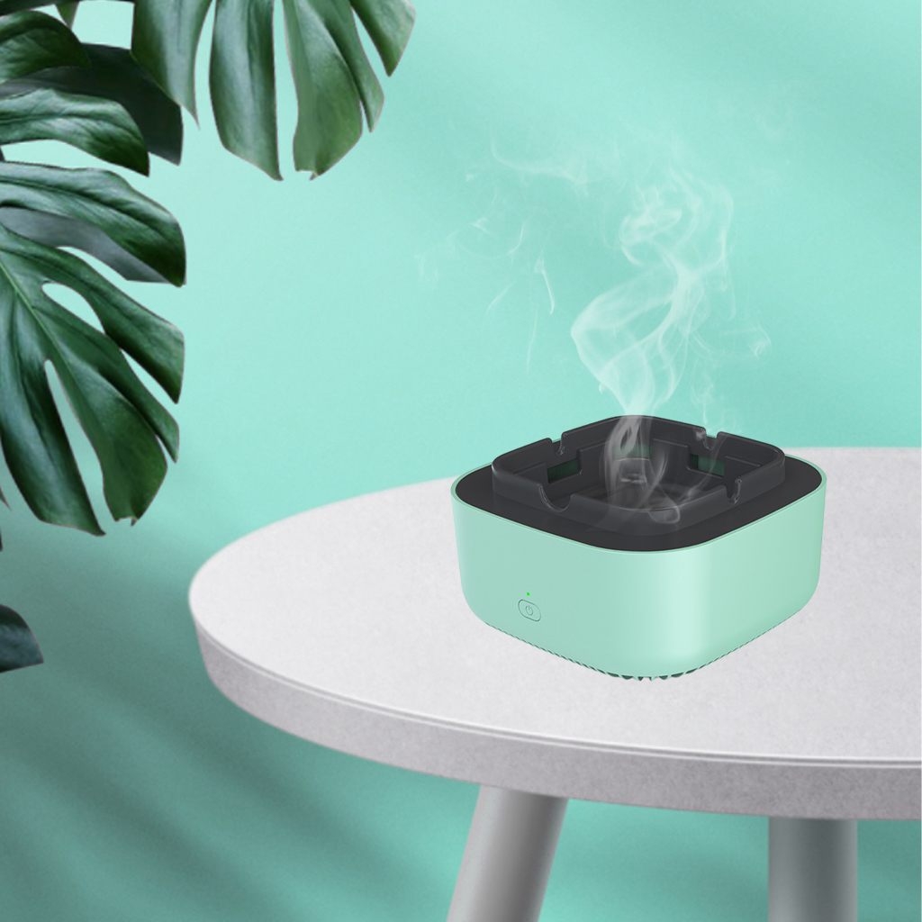 Ashtray Intelligent Air Purifier for Home Office Outdoor Green