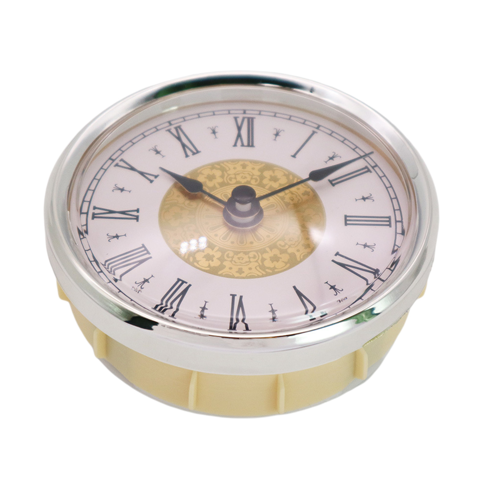 Clock Movement 80mm Silver Rim Insert