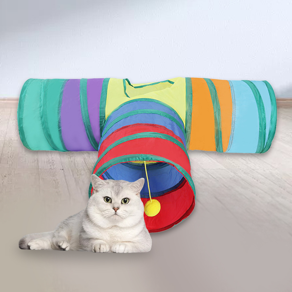 Cat Tunnel Tube Folding Interactive Toy Play Tent for Home Pet Supplies