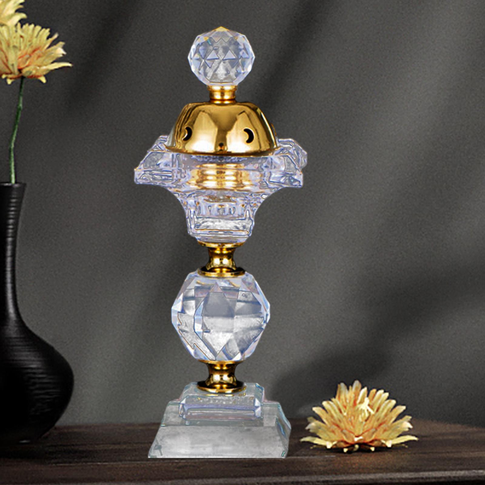 Crystal Bakhoor Burner Arab Style Incenser Holder for SPA Yoga Aromatherapy A