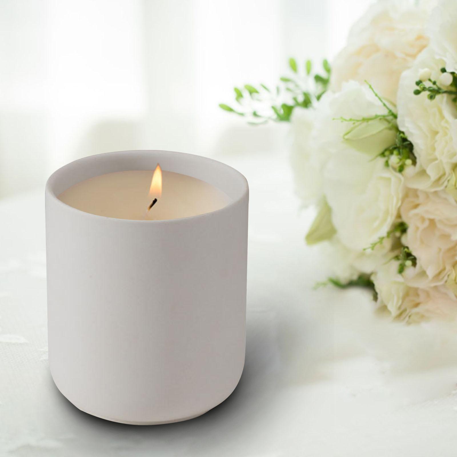 Ceramic Candle Holder Candlestick Candleholder Tealight Pot White