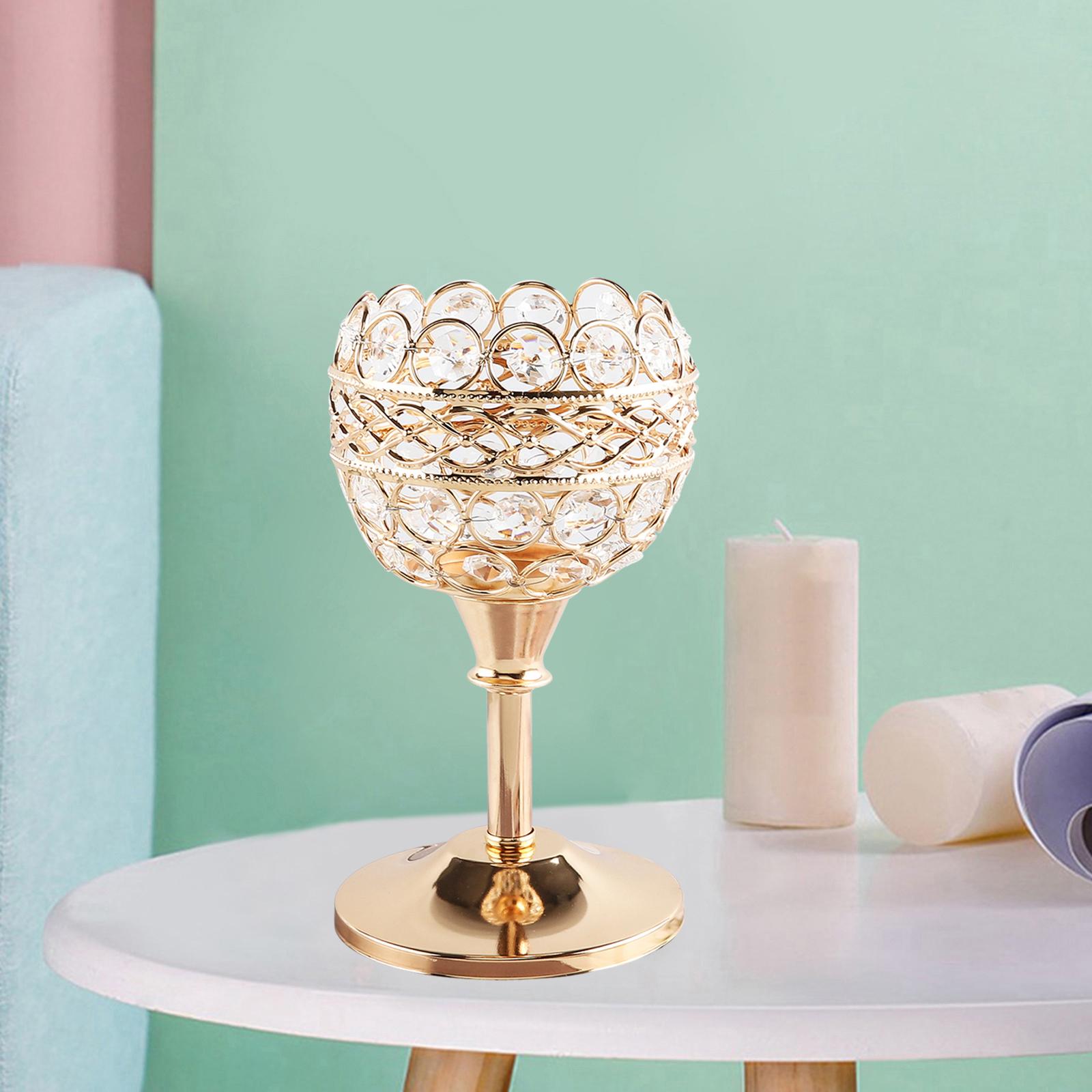 Crystal Candle Holder Centerpieces for Festival Fitting Table Valentines M