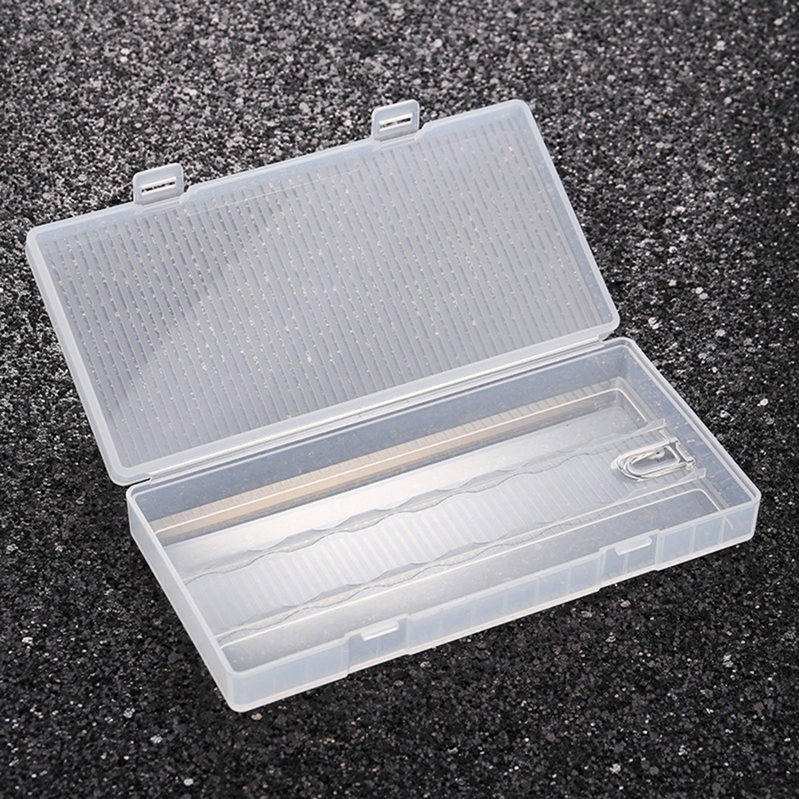 Waterproof 18650 Plastic Battery Storage Case Hard Battery Box Transparent