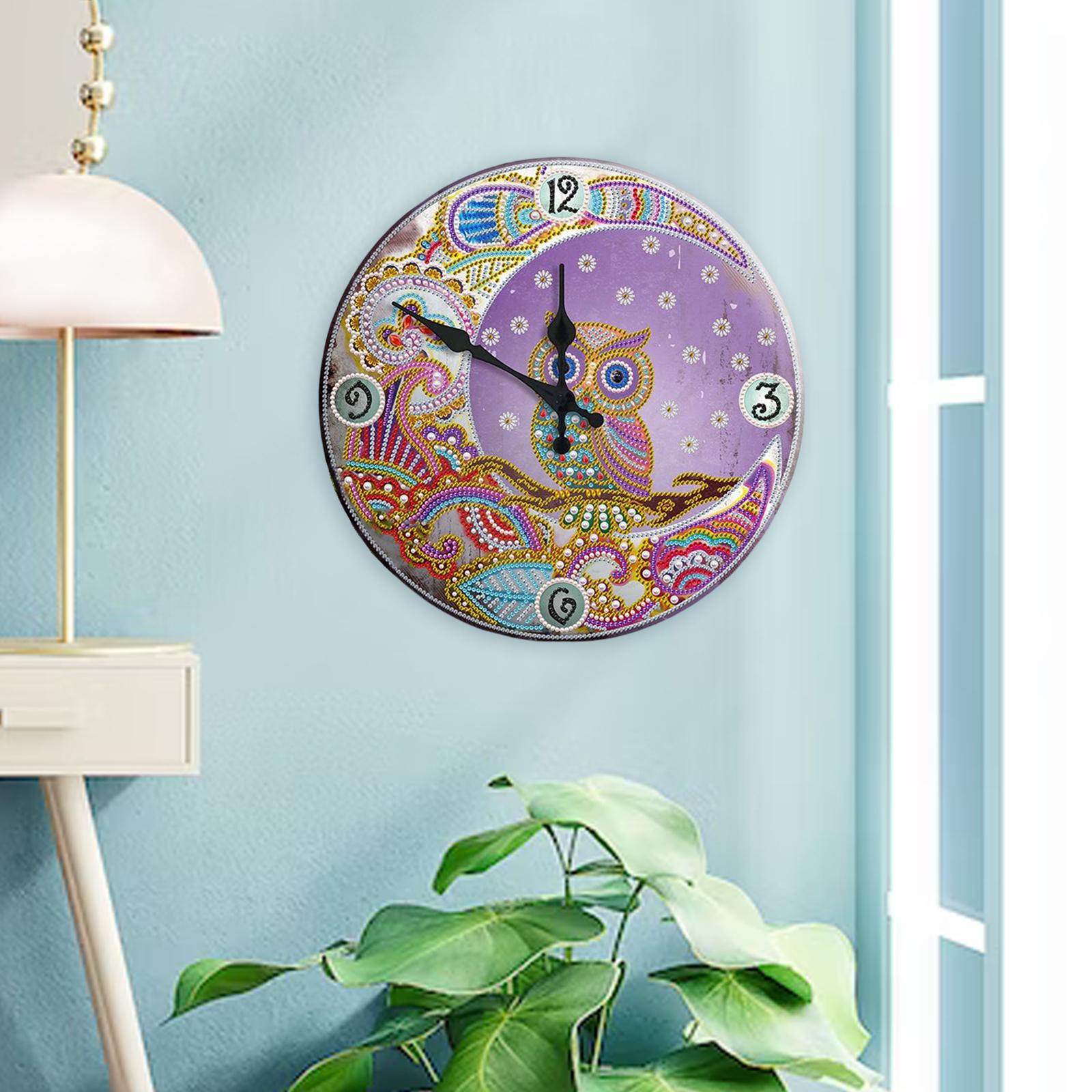 Diamond Painting Clock Special Shape Mandala Flower Adults styleA