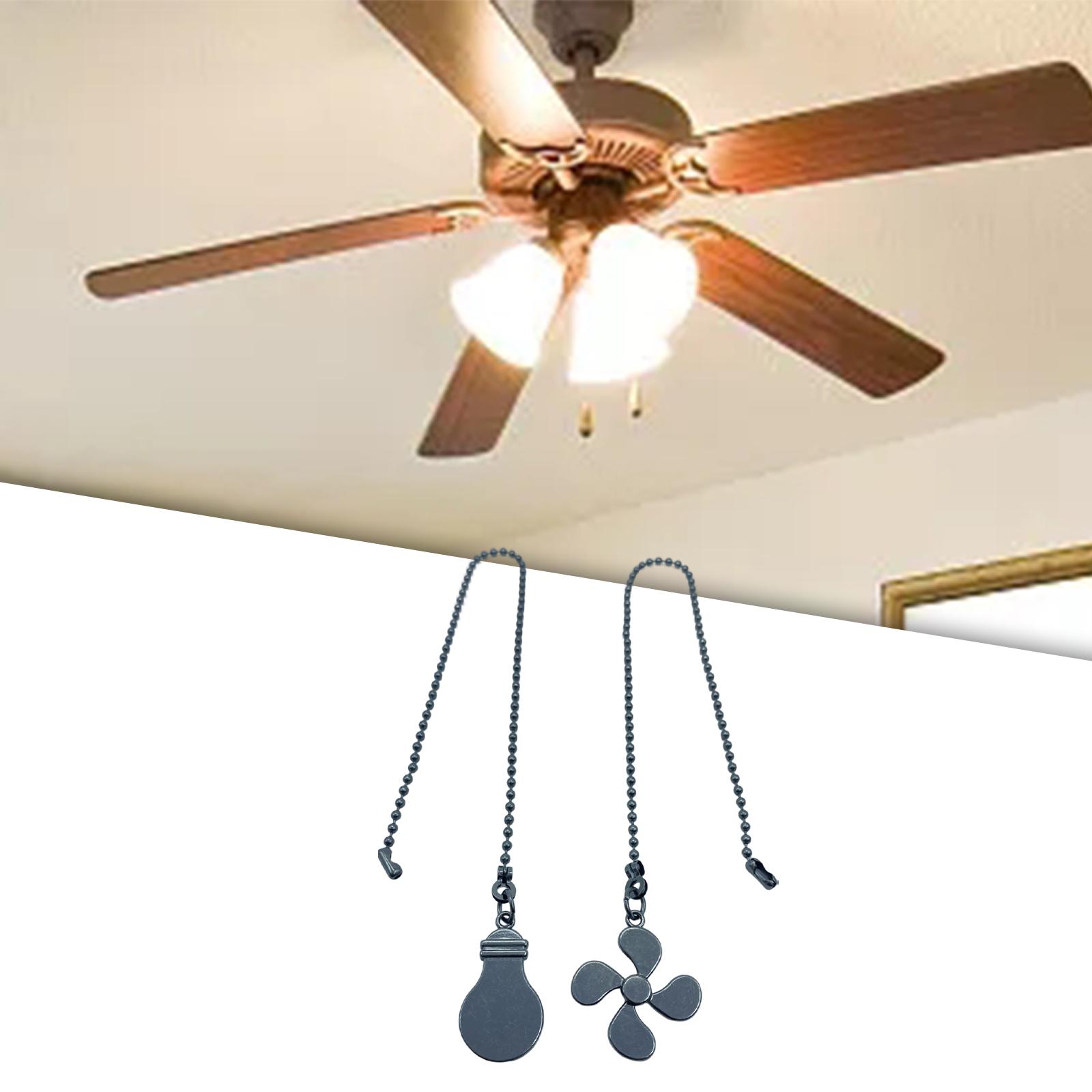 Ceiling Fan Pull Chain Ornaments Fan Extension Chain for Lamp Ceiling Fan style C