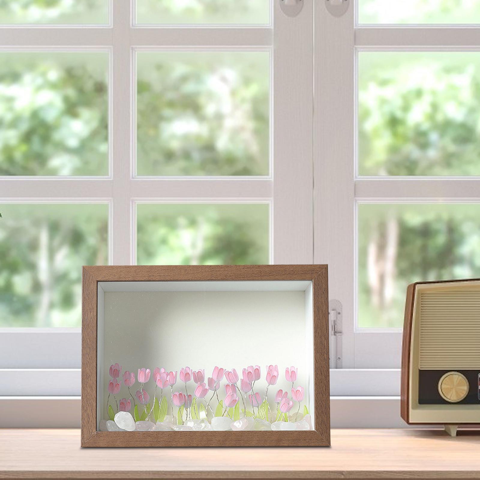 DIY Photo Frame Night Light Decorative Housewarming Gift Wooden Frames