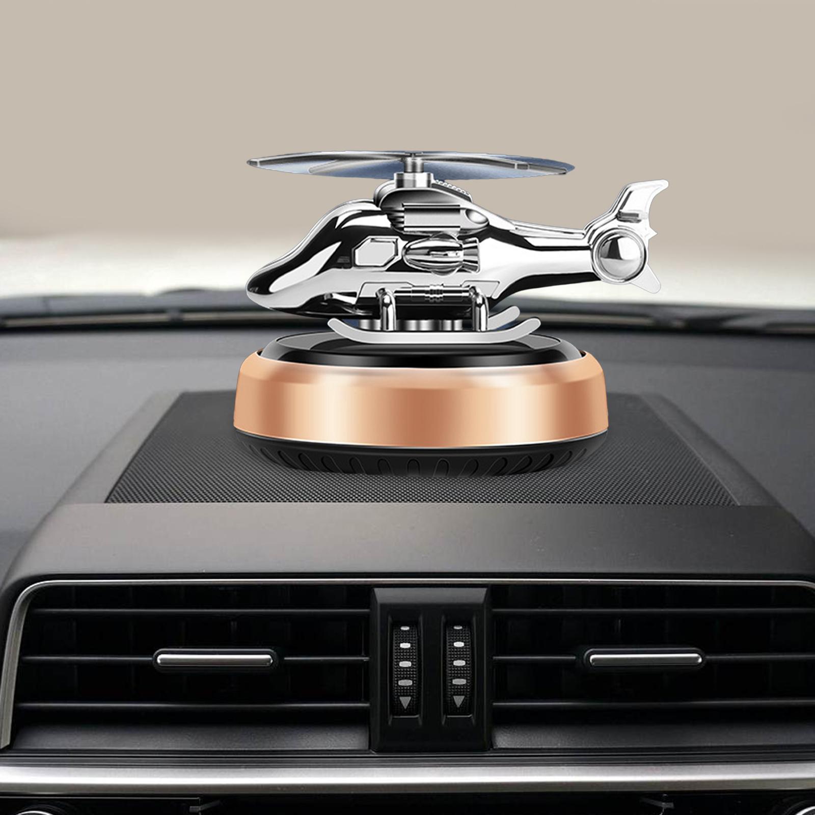 Helicopter Car Air Freshener Car Interior Quiet Mini Car Perfume Gold