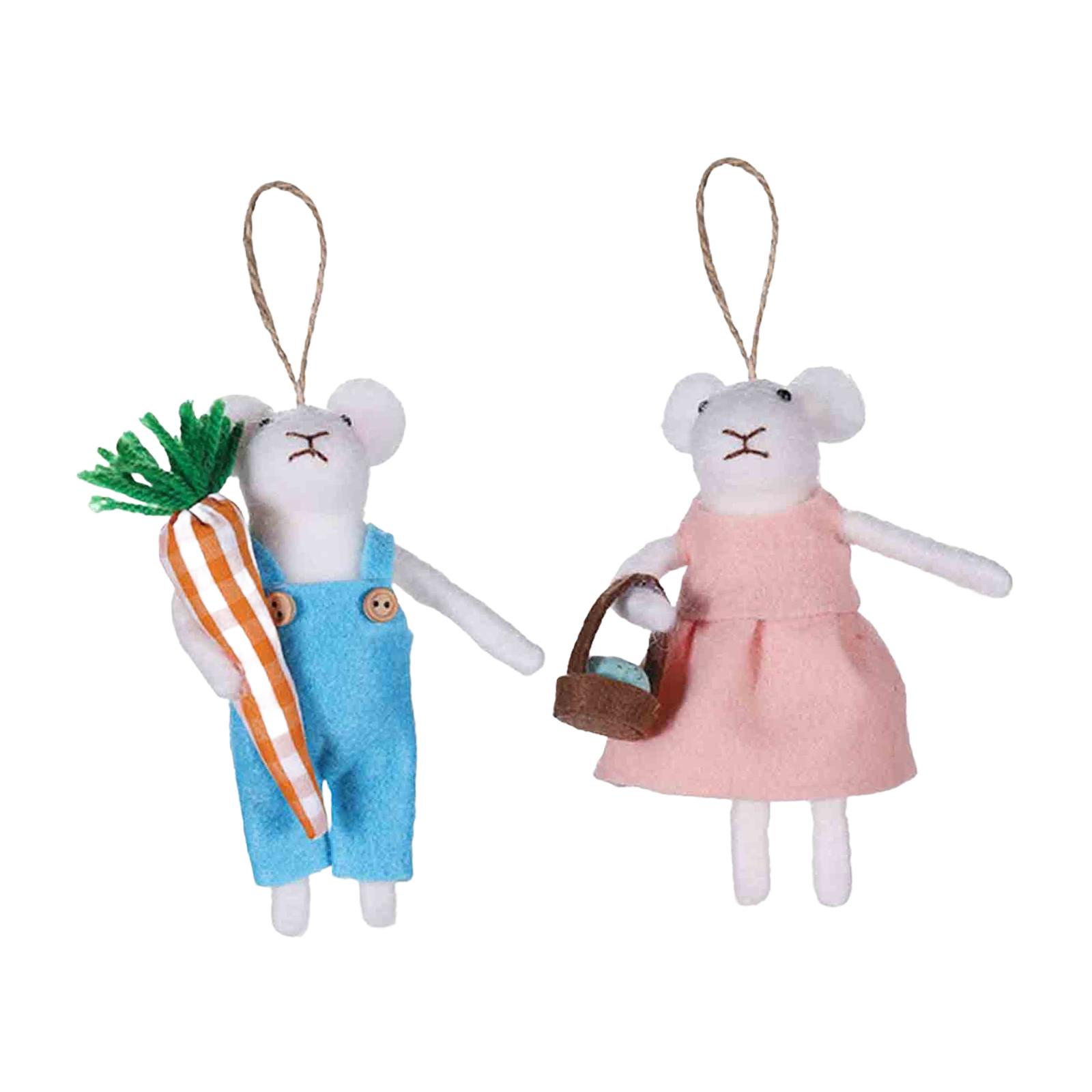 Felt Mouse Ornaments