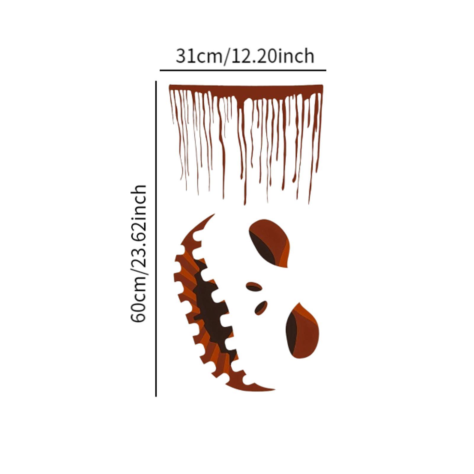 Halloween Toilet Seat Sticker Grimace Washroom WC Bathroom Toilet Lid Decals