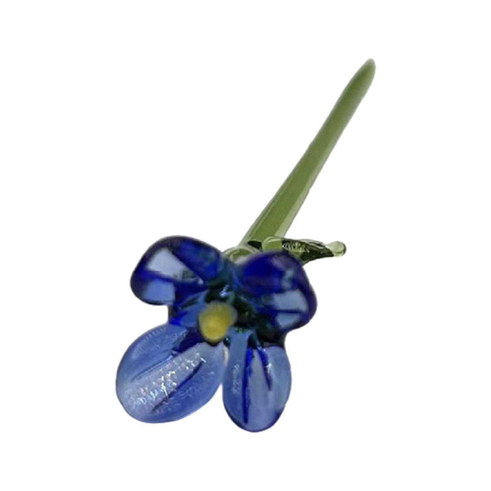 Mini Glass Flower Figurine