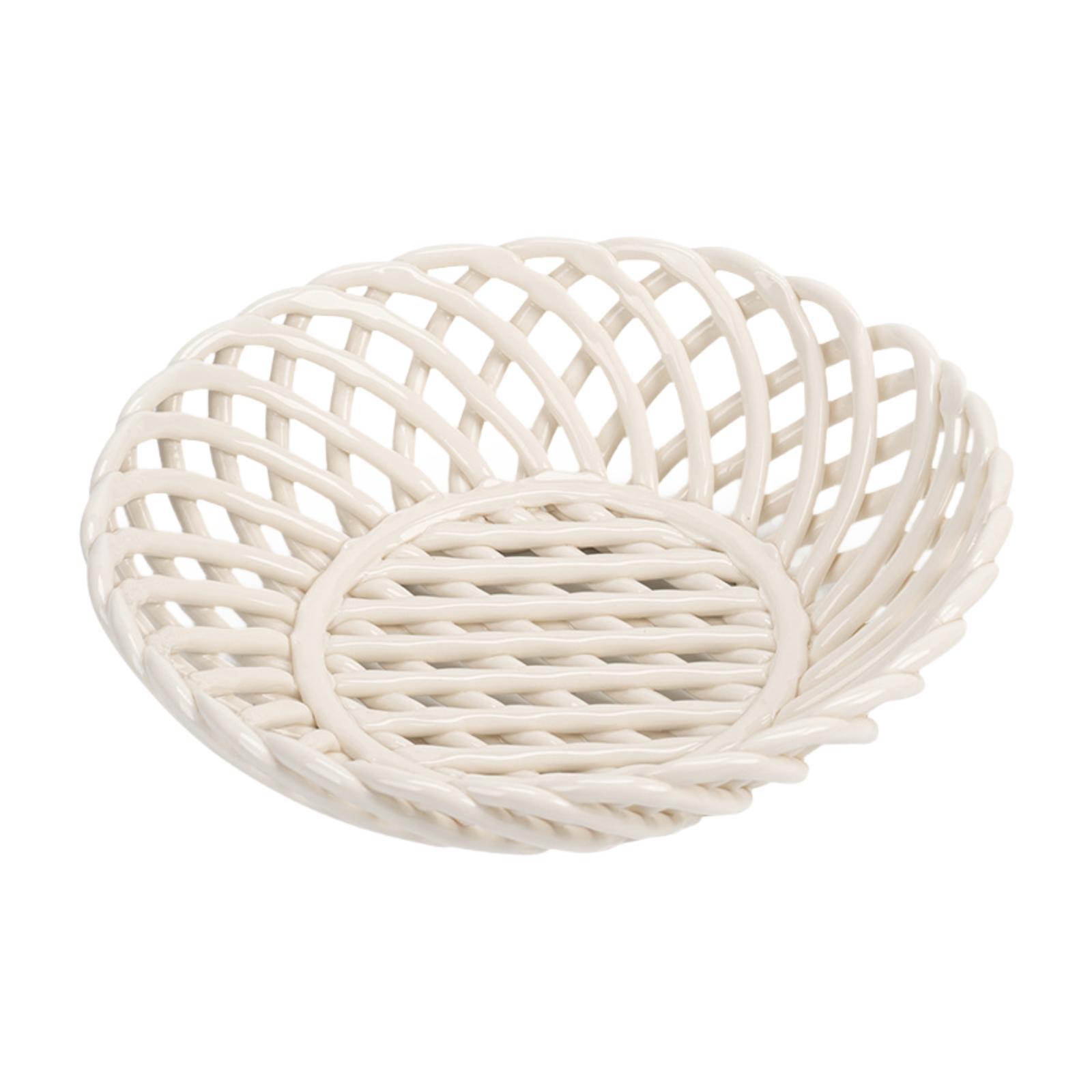 Ceramic Fruit Bowl Woven