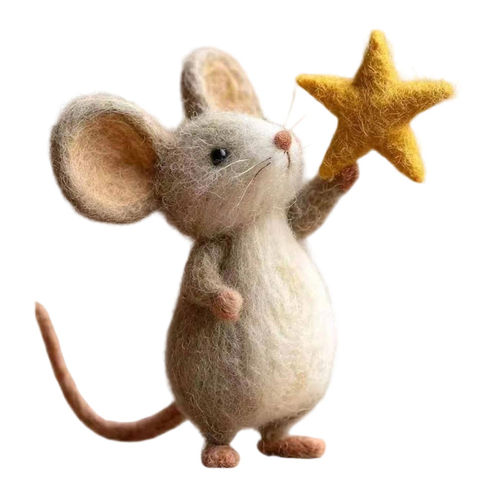 Felt Mice Figurine Style A