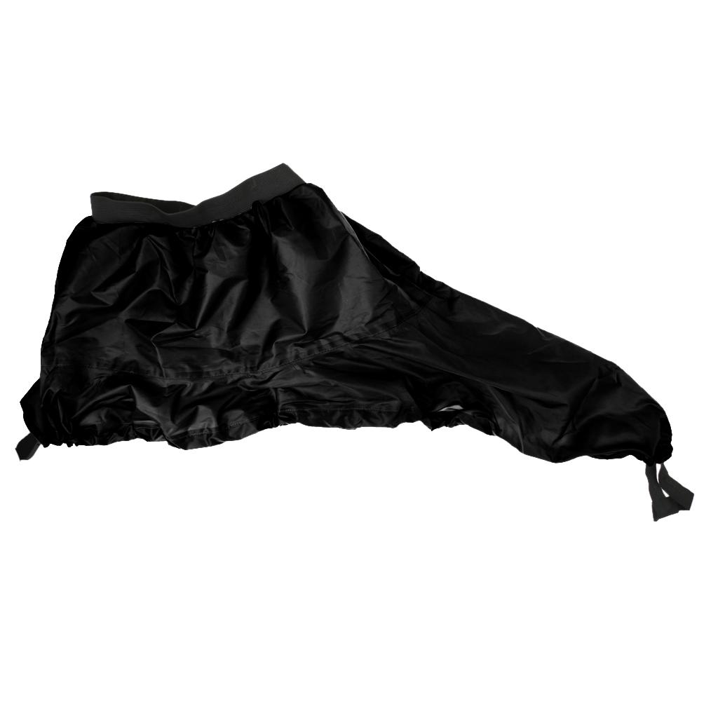 Universal Adjustable Kayak Spray Skirt Deck Sprayskirt Cover Black