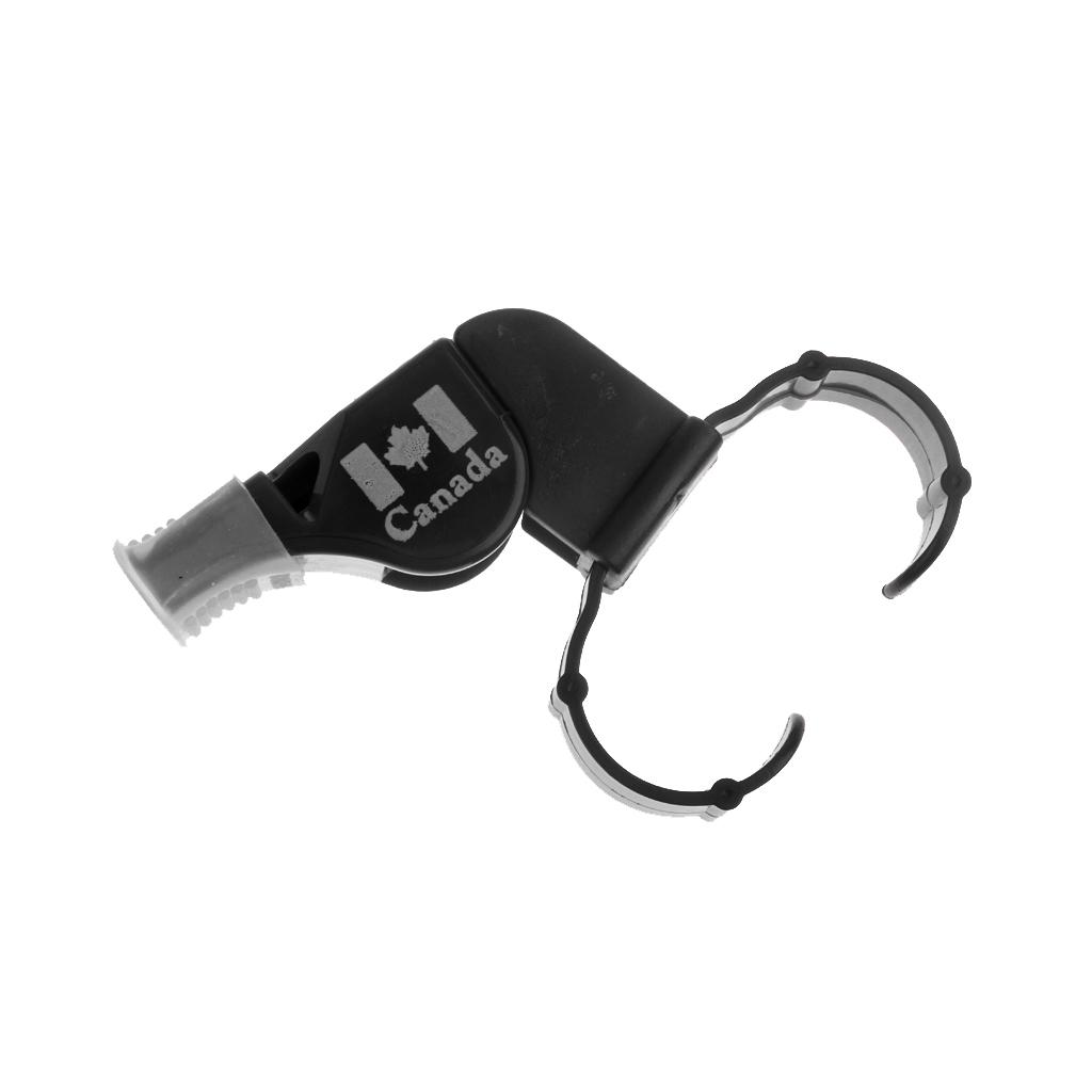 Plastic Derby Skate/Football/Sport Referee Finger Mouth Grip Whistle Black