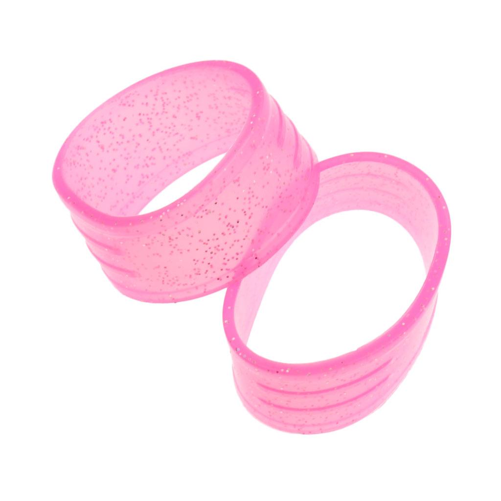 2Pc 7Colors Racket Handle Rubber Ring Tennis Racquet Band Overgrip