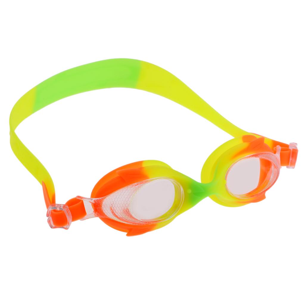 Silikon unisex Kinder Kind Anti-Fog Schwimmbrille Brille 