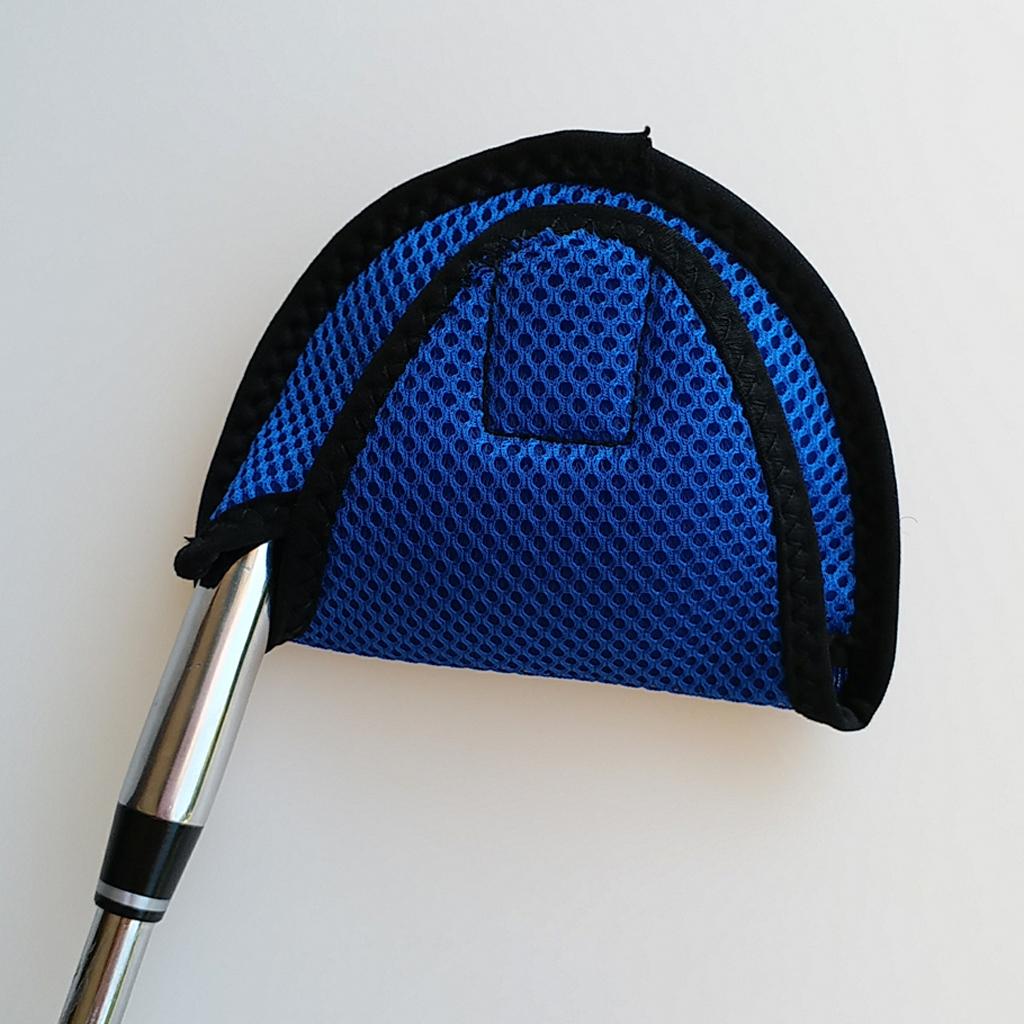 Mallet Putter Head Cover Headcover Protector Bag Golf Accessories Blue