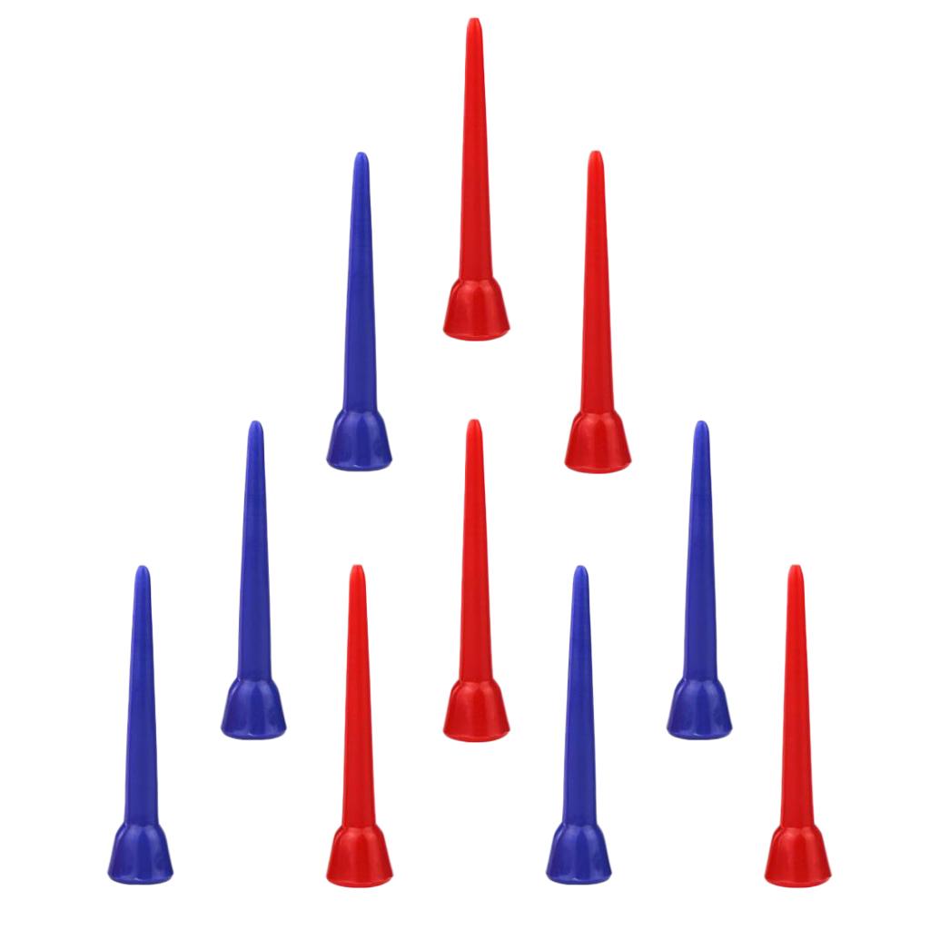 Unbreakable Golf Tees Size 54mm Golf Nails Blue Red for Various Golf Clubs Stronger than Wood Tees