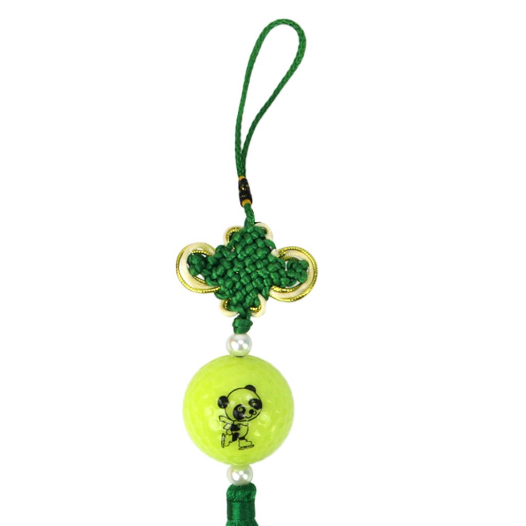 Chinese Knot with Golf Ball Home Car Home Hanging Ornament Gift Green