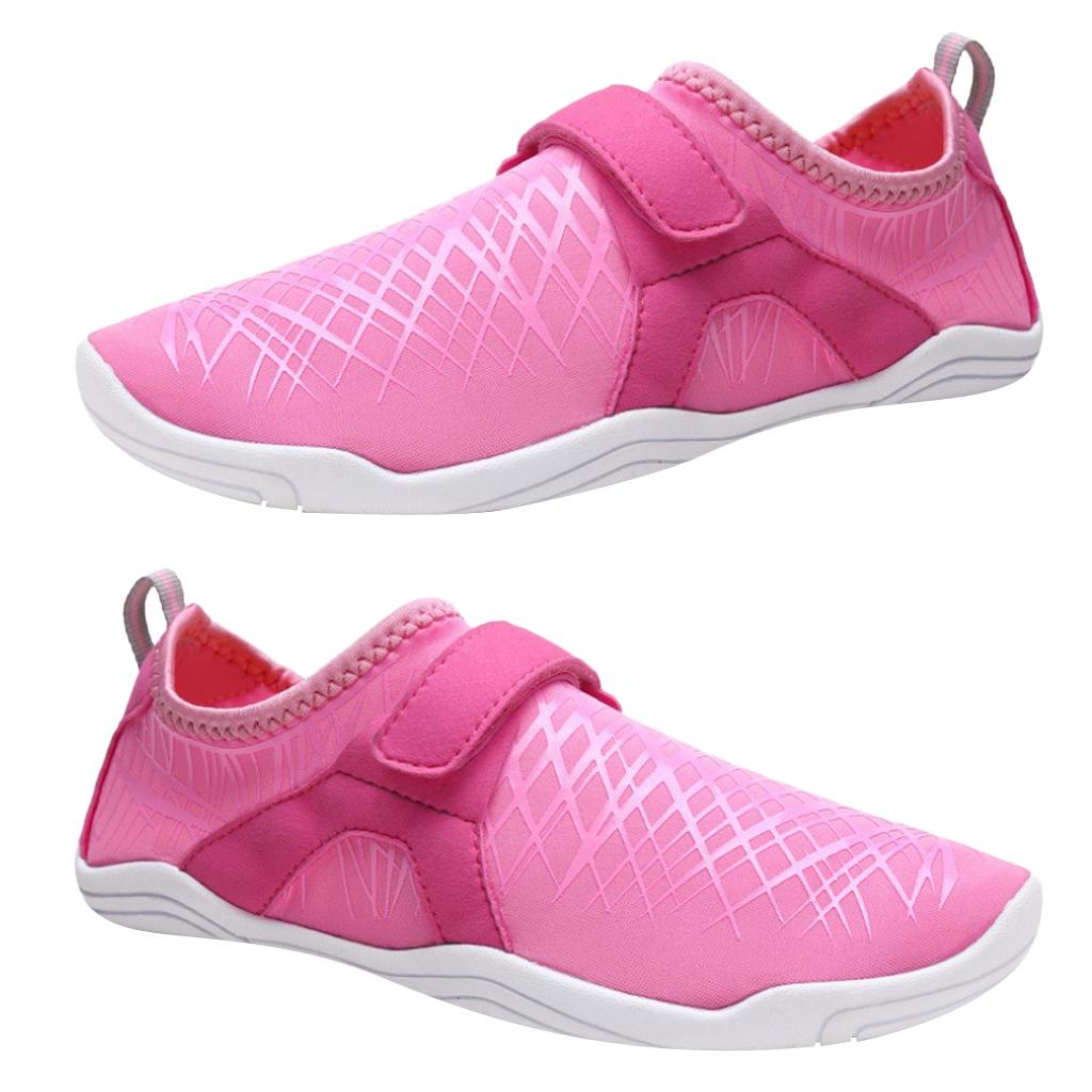 1 Pair Men Women Water Shoes Barefoot Beach Swimming Quick Dry Aqua Socks Pink   42