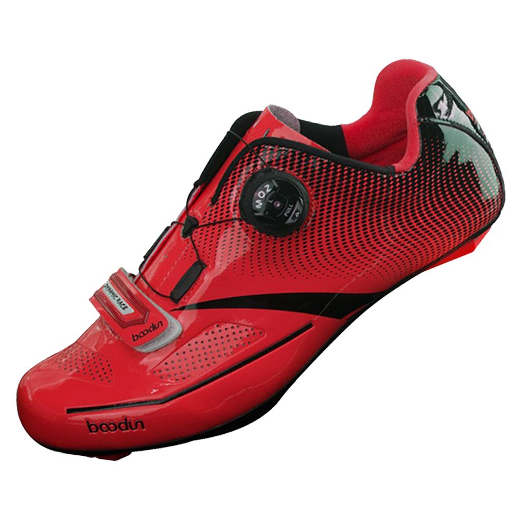 Road Cycling Shoes Professional Bike Bicycle Biking Shoe Sneaker Red  41