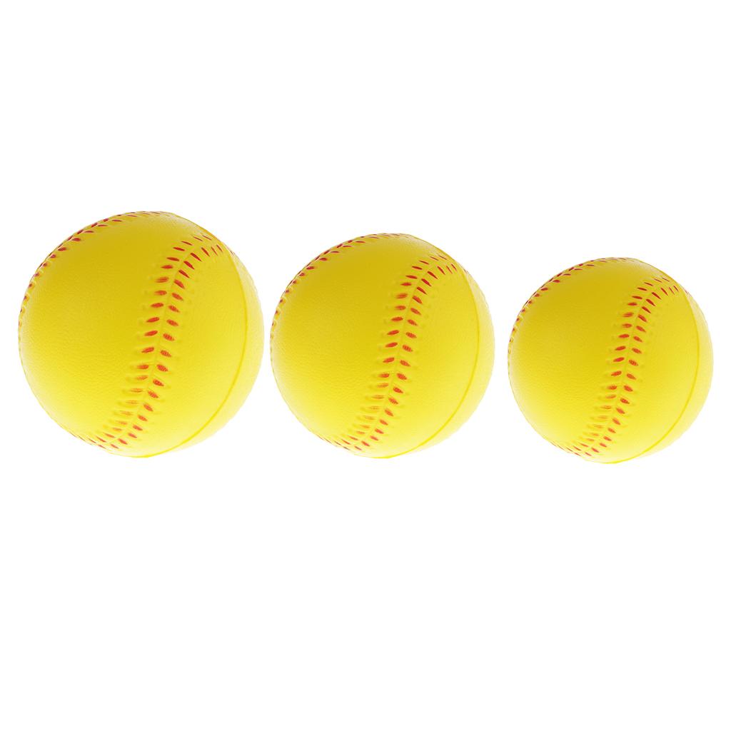 Practice Baseball Training Ball Sport Team Game Match Elastic Softball 9cm