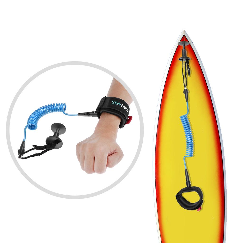 5ft Wrist Coil Leash Surf Body Board Cord Arm Strap w/ Padded Cuff | eBay