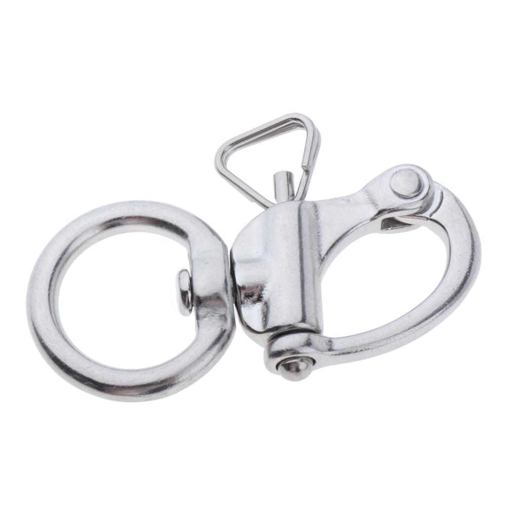 Stainless Steel Swivel Shackle Boat Marine Rigging Quick Release Buckle