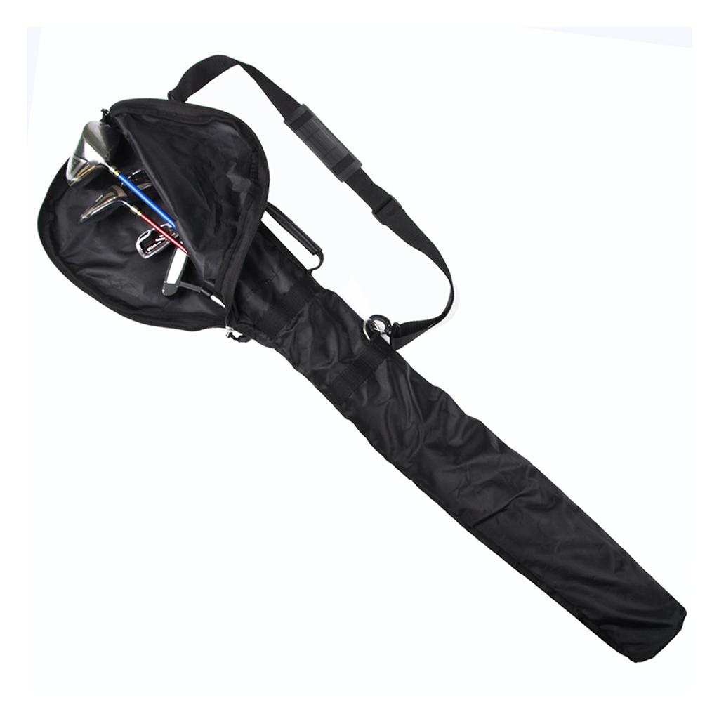 Portable Golf Bag Carrier Course Training Practice Travel Case Rack