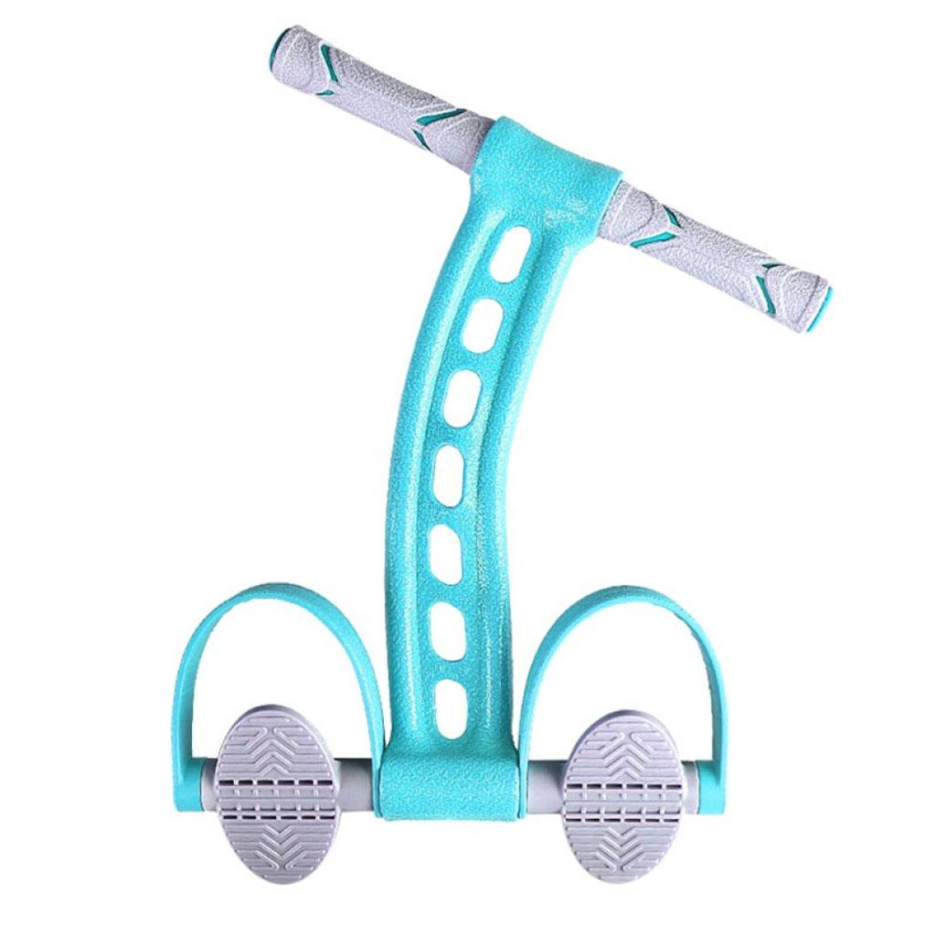 Pedal Pull Rope Resistance Exercise Yoga Fitness Equipment Sit-up Light Blue