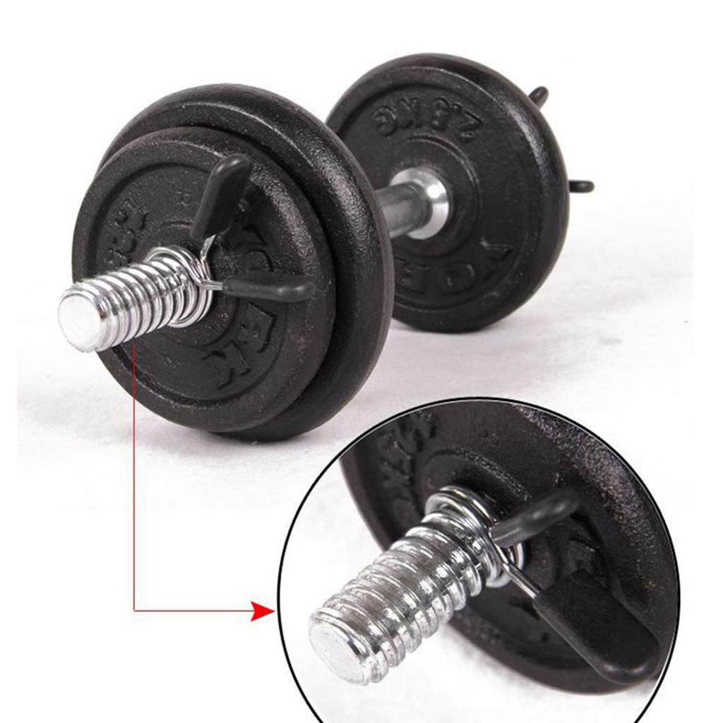 Barbel Spring Clip Dumbbell Bar Collar Clamp Weightlifting Bar Lock   25mm