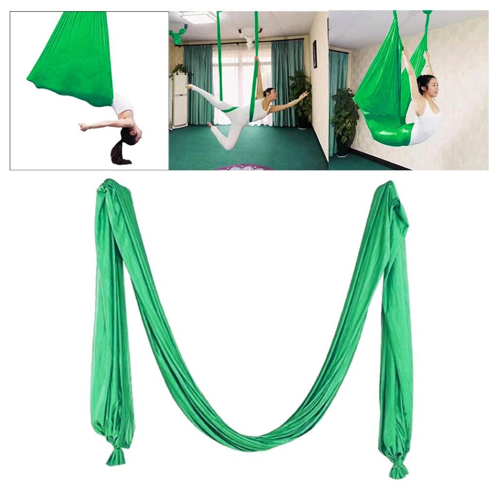 Pilates Yoga Flying Swing Aerial Yoga Hammock Silk Fabric Green