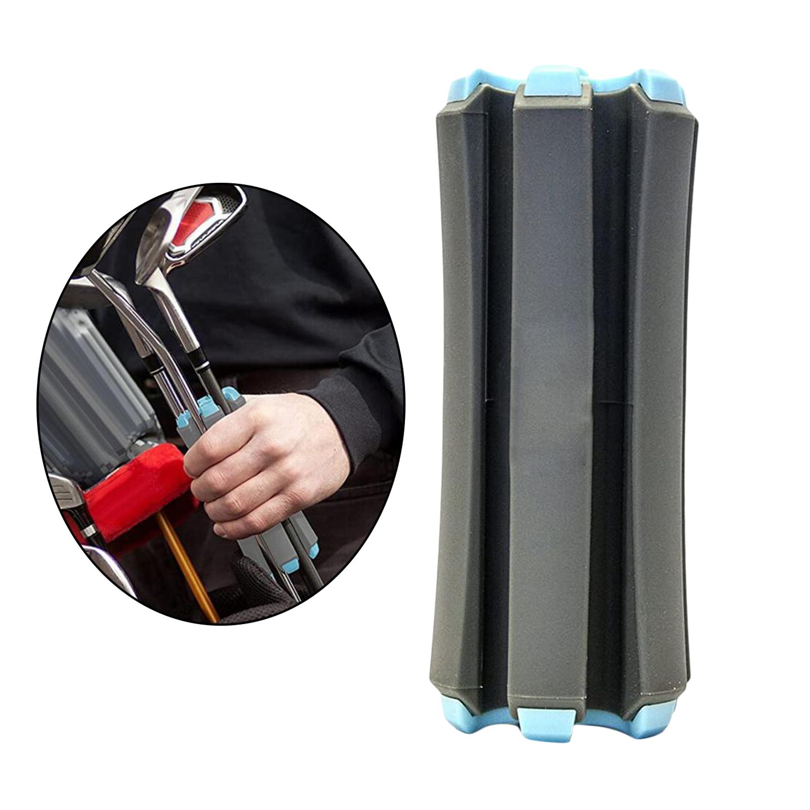 Golf Club Retainer Carrier Organizer Support Holder Divider Gra+Blue