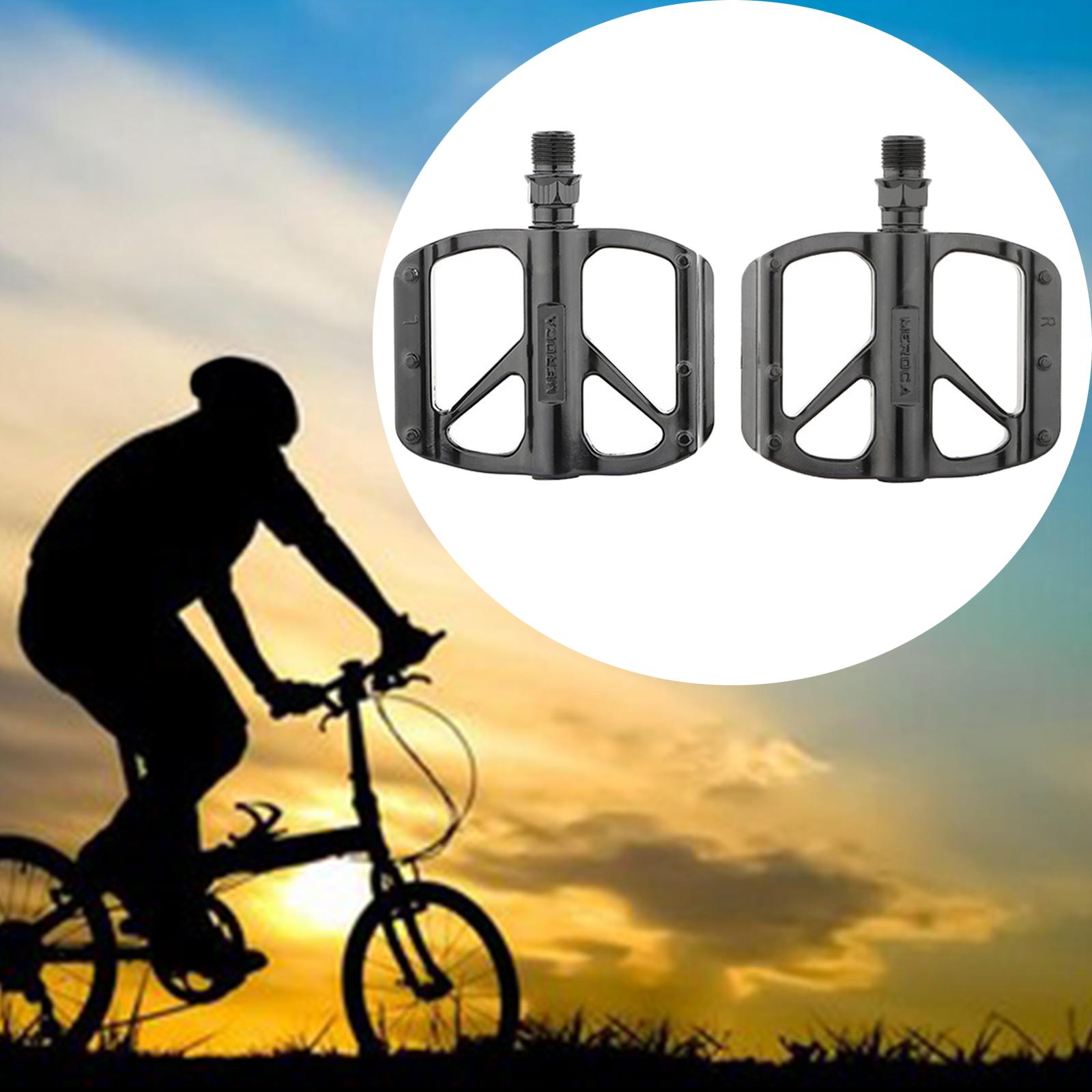 Durable Mountain Bike Sealed Bearings Flat Platform MTB BMX Pedals Bike Accs Style 1