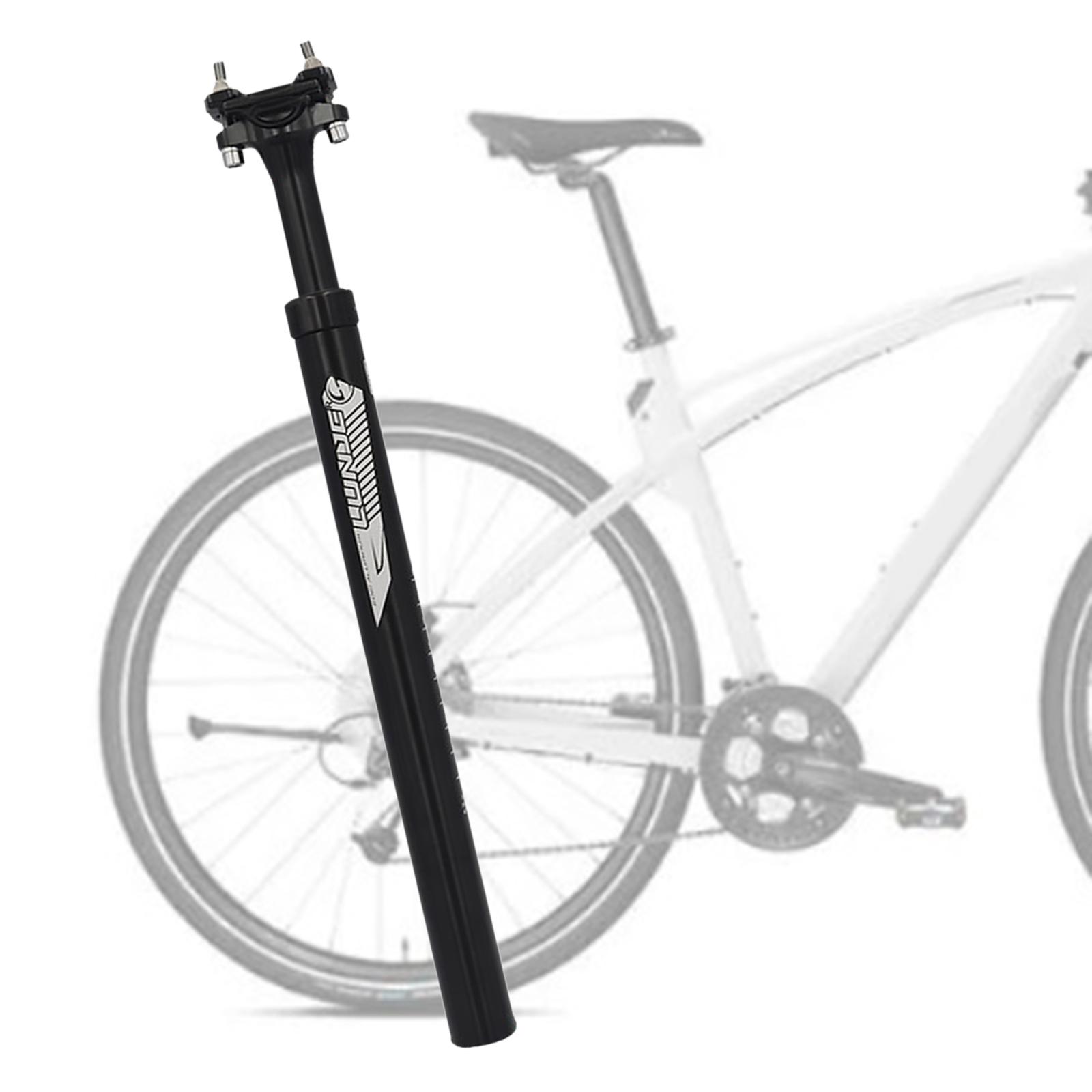 Bike Seatpost Bicycle Shockproof Seat Post Pole Repair 28.6mm Black