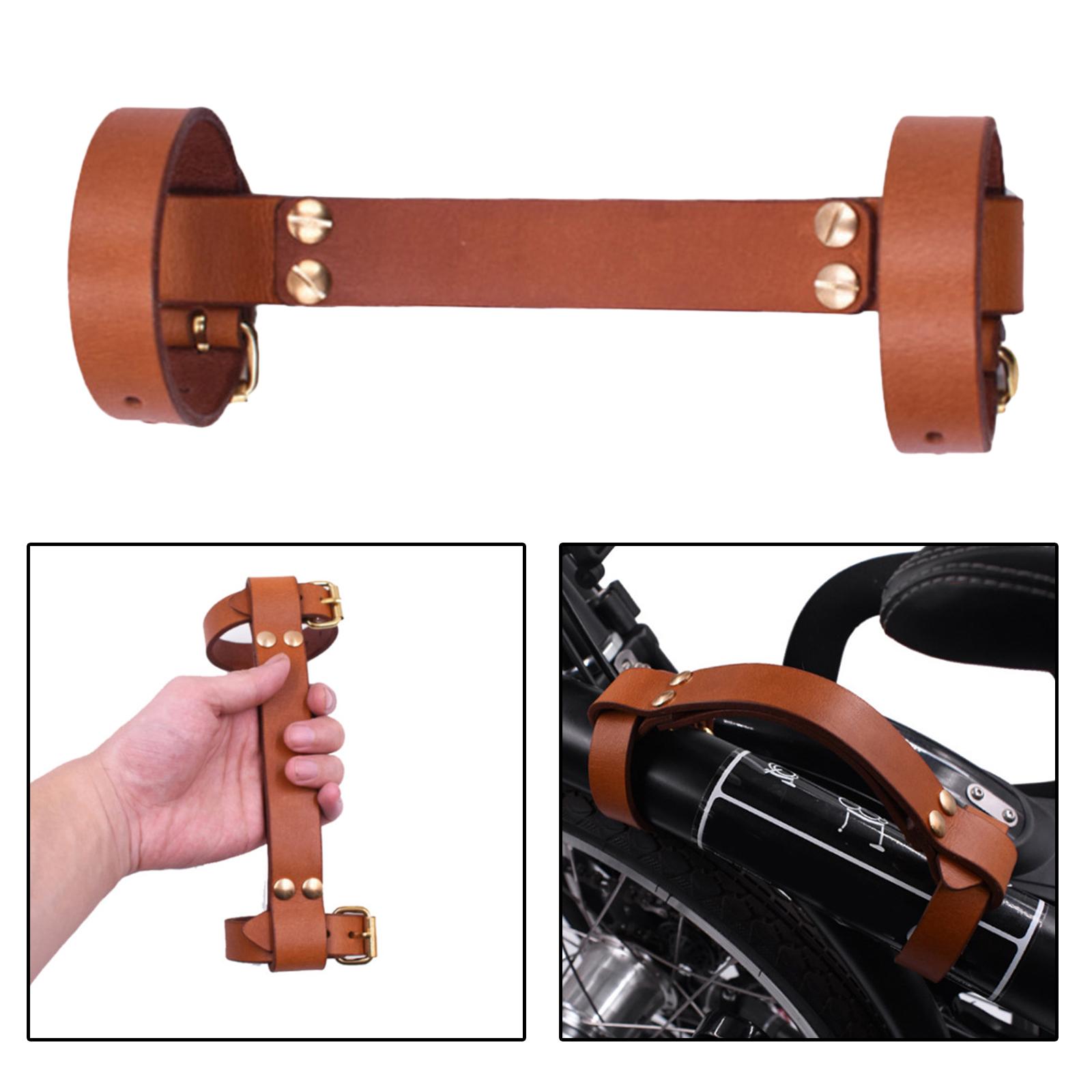 Bike Handlebar Craftwork Universal Carrying Foldable Bicycle for Cycling Brown