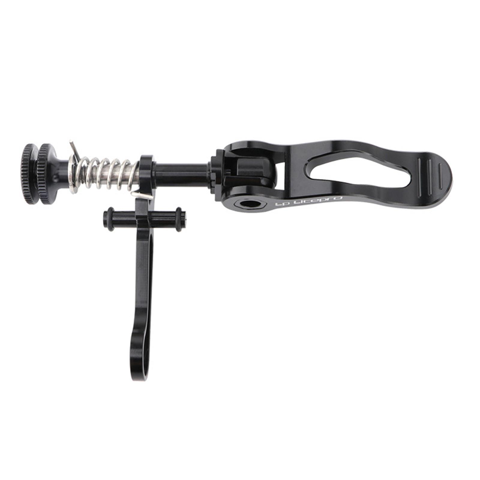 Bike Seatpost Clamp Folding Lever Clip Quick Release for Brompton Black