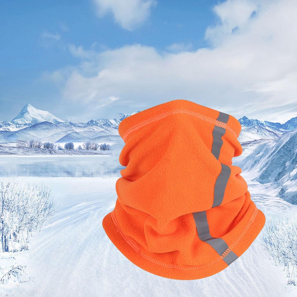 Face Mask Neck Gaiter Breathable Windproof Fishing Scarf  Orange