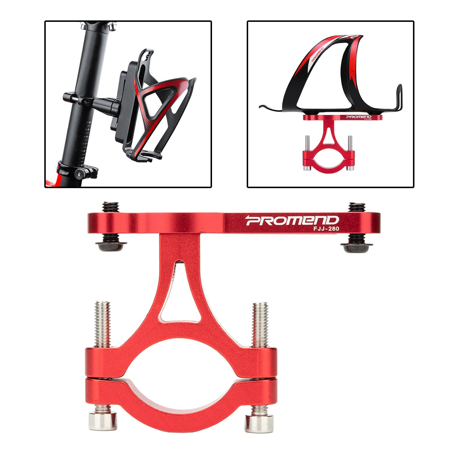 Bicycle Water Bottle Cage Holder Mount Adapter for Bike  CNC Red